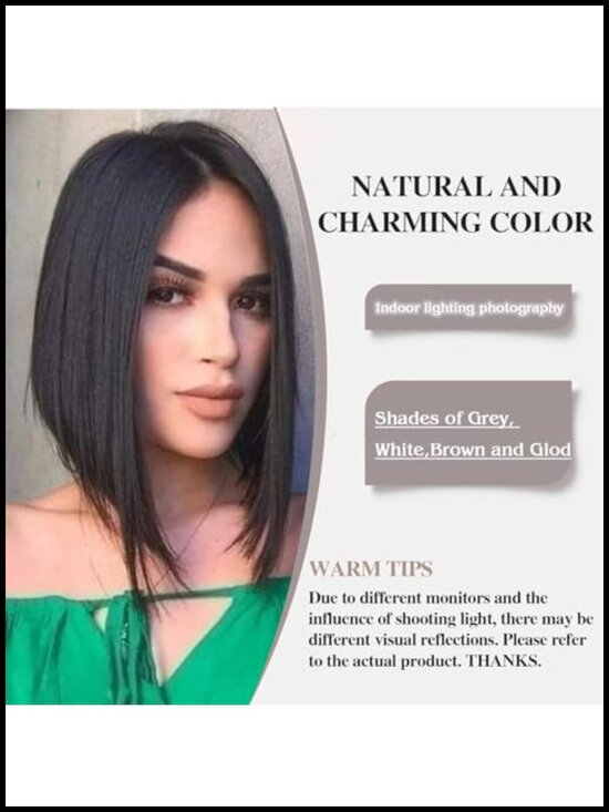Short Straight Bob Lace Front Wig for Women 10-12inch Heat Resistant